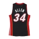 canotta basket uomo nba black jersey 2012 no 34 ray allen miahea