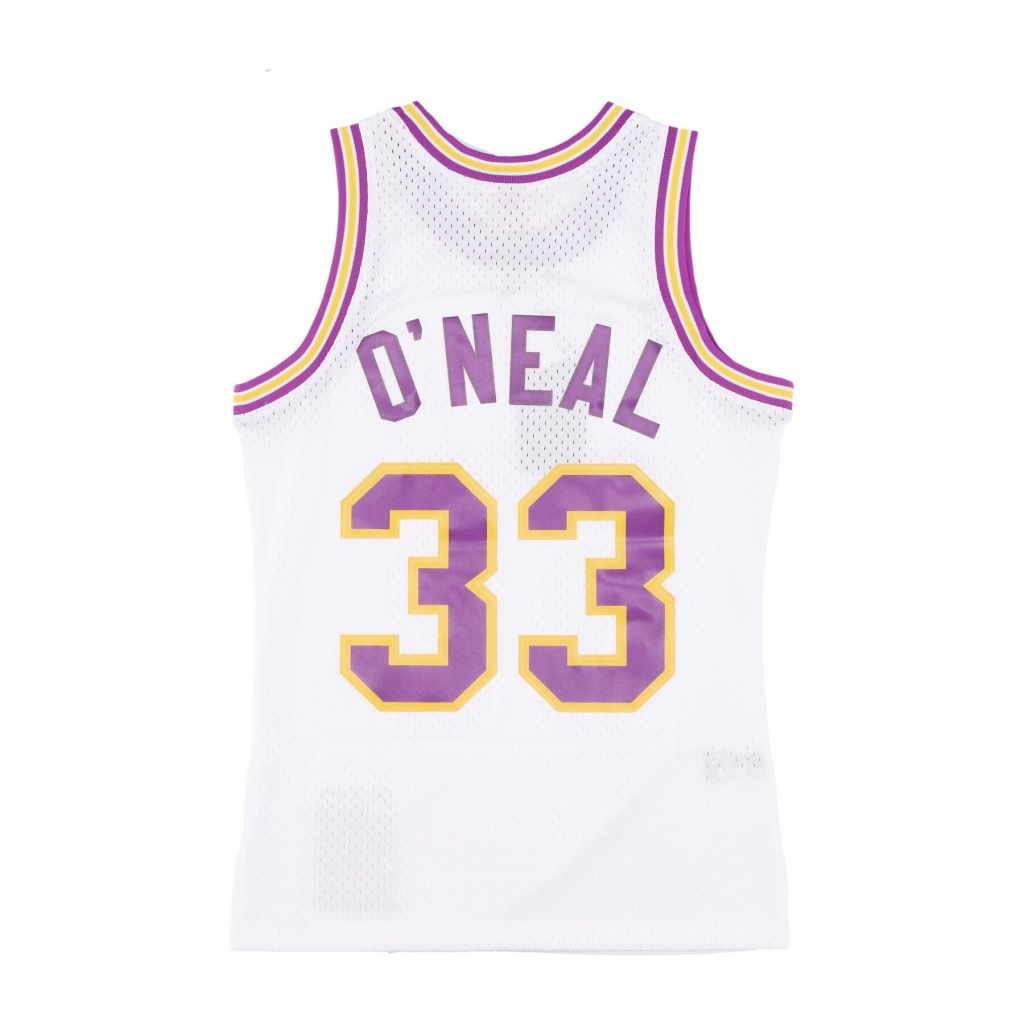 canotta basket uomo ncaa white jersey 1990 no 33 shaquille oneal loutig