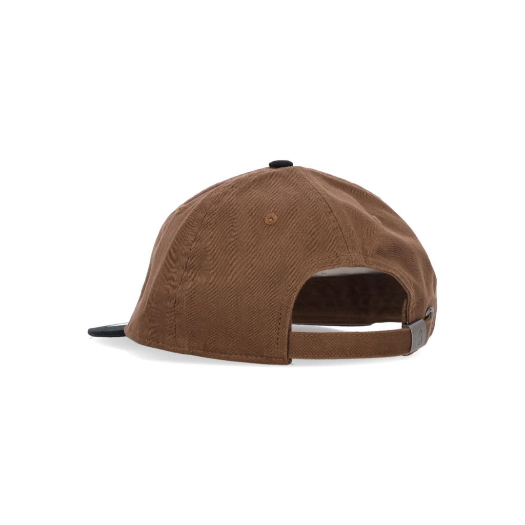 cappellino visiera piatta uomo preston cap DEEP H BROWN/BLACK