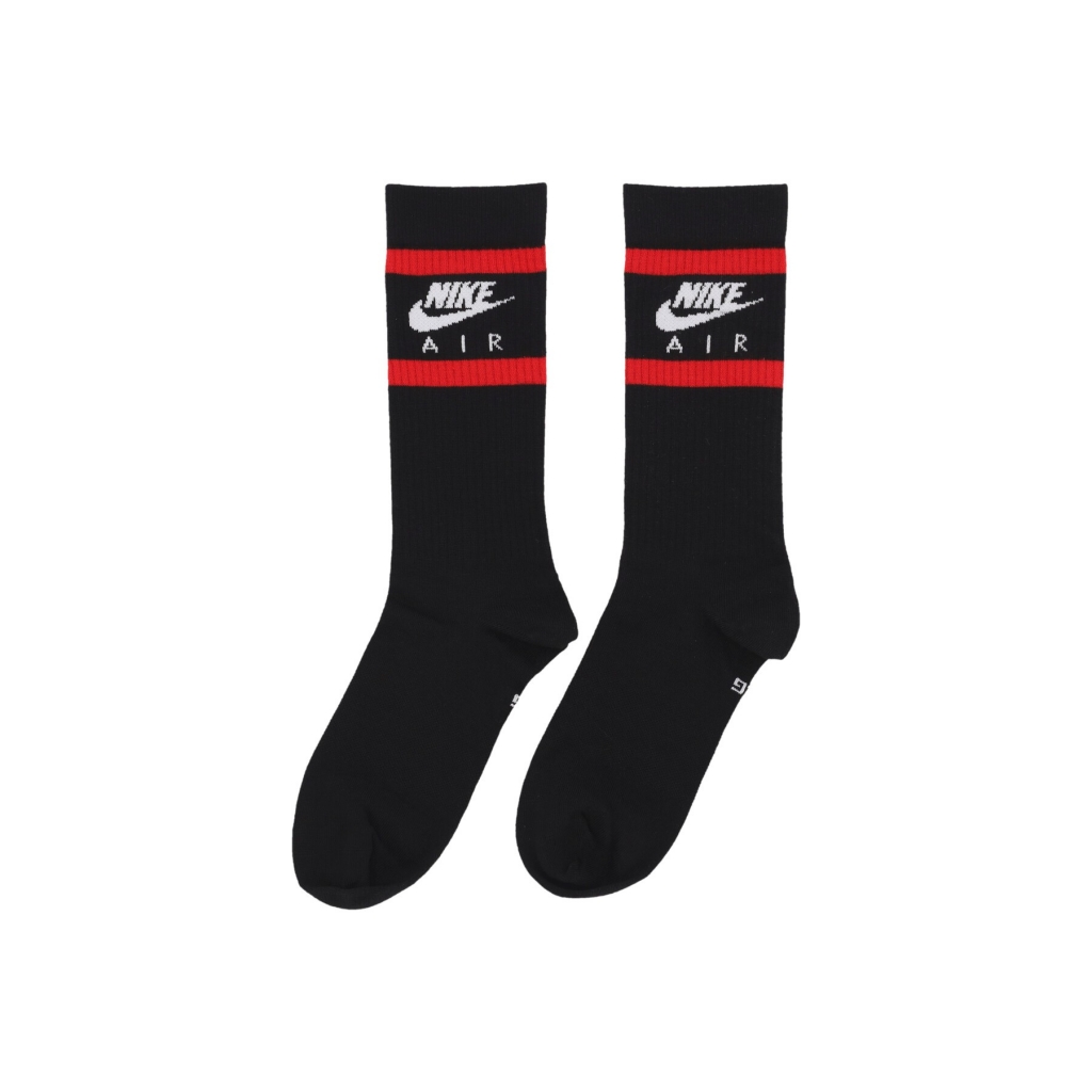 calza media uomo everyday essential crew socks BLACK/RED