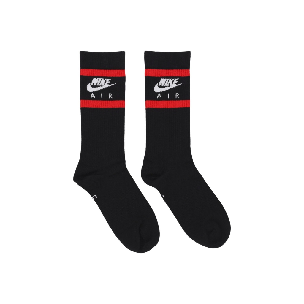 calza media uomo everyday essential crew socks BLACK/RED