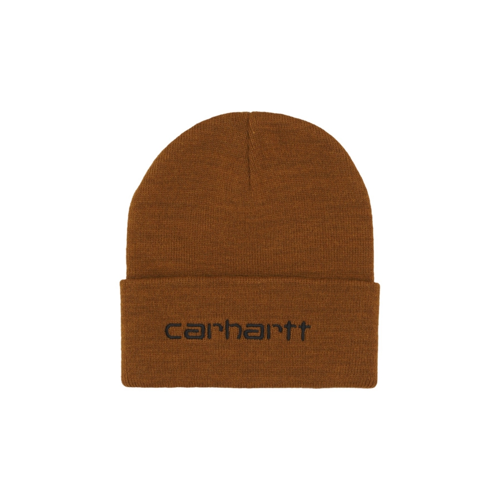 cappello uomo script beanie DEEP H BROWN/BLACK