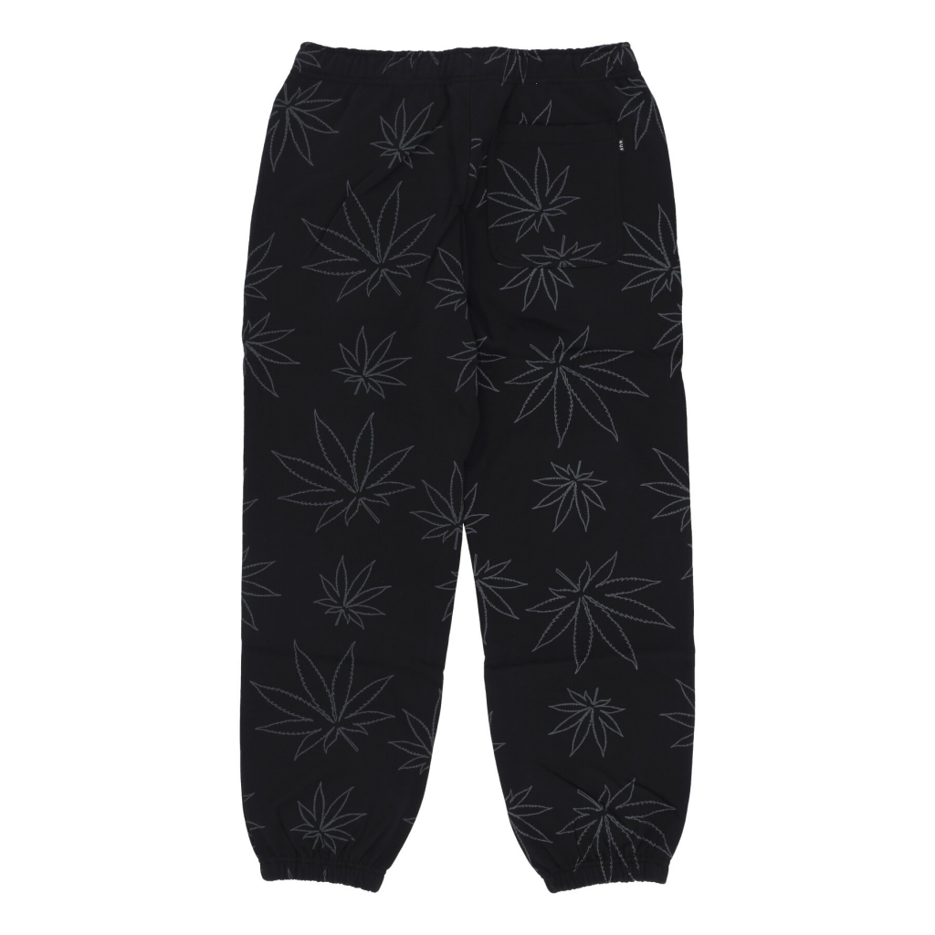 pantalone tuta felpato uomo plantlife fleece pant BLACK