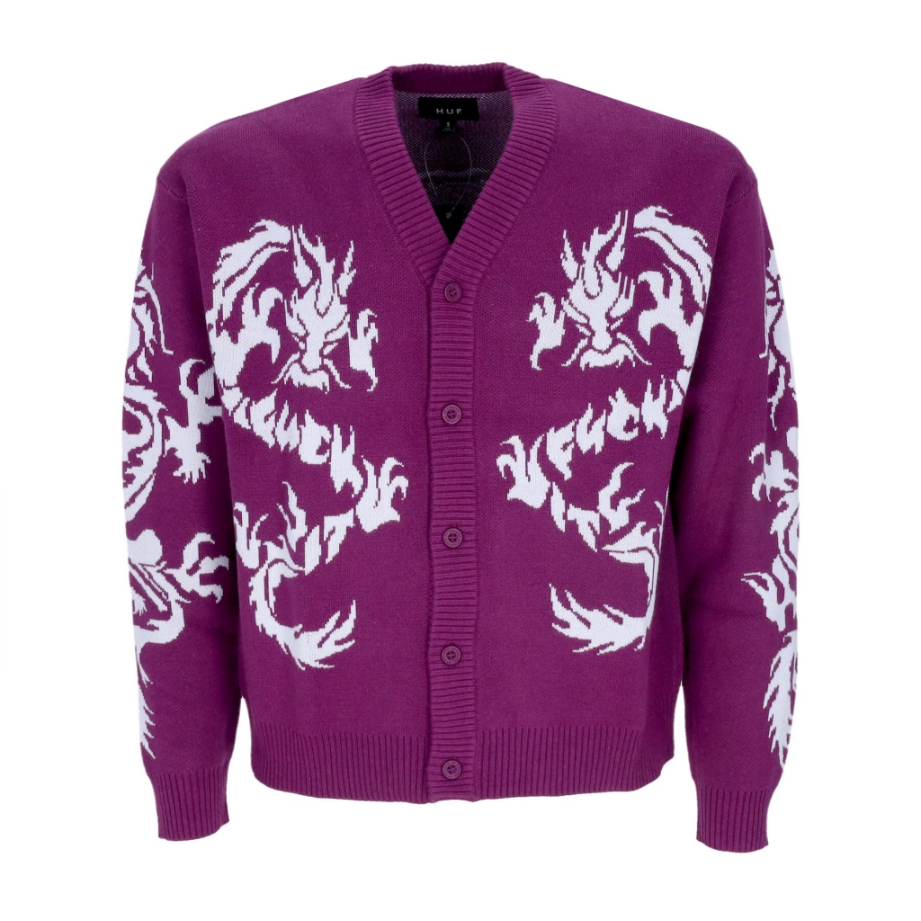 cardigan uomo twin dragon cardigan PURPLE