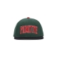 cappellino visiera piatta uomo collegiate arch snapback GREEN