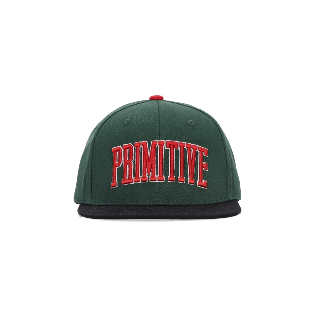 cappellino visiera piatta uomo collegiate arch snapback GREEN