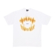 maglietta uomo mouth print tee WHITE/ORANGE