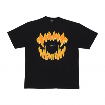 maglietta uomo mouth print tee BLACK/ORANGE