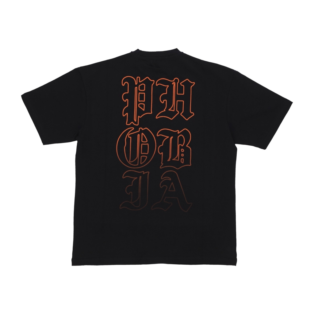 maglietta uomo mouth print tee BLACK/ORANGE