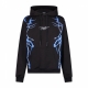 felpa leggera cappuccio uomo new lightning hoodie BLACK/BLUE