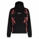 felpa leggera cappuccio uomo new lightning balaclava hoodie BLACK/RED