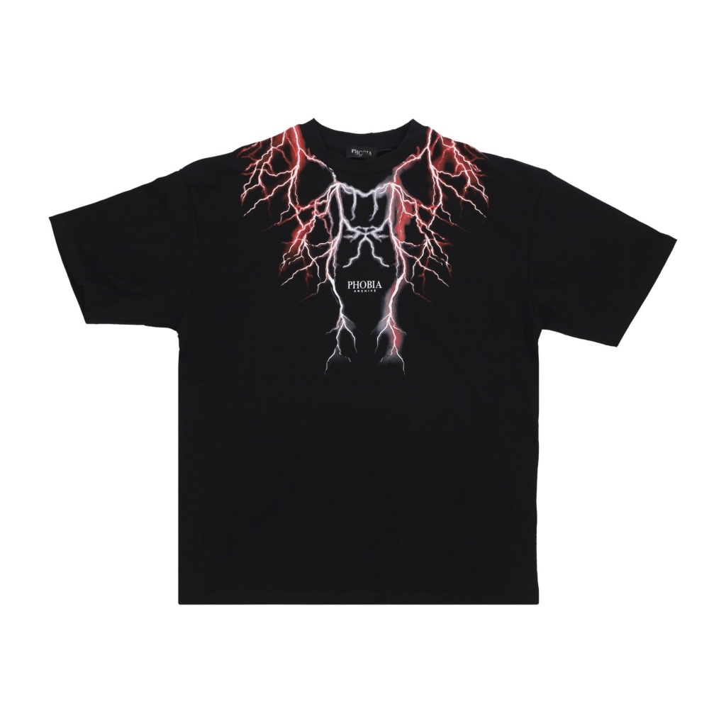 maglietta uomo lightning tee BLACK/RED/GREY