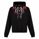 felpa leggera cappuccio uomo lightning hoodie BLACK/RED/GREY