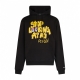 felpa leggera cappuccio uomo tdc please hoodie x testa di chezzo BLACK