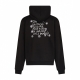 felpa leggera cappuccio uomo tdc please hoodie x testa di chezzo BLACK