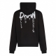 felpa leggera cappuccio uomo tdc voodoo print hoodie x testa di chezzo BLACK