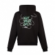 felpa leggera cappuccio uomo tdc hug print hoodie x testa di chezzo BLACK