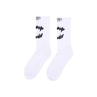 calza media uomo mouth print socks WHITE/BLACK