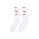 calza media uomo mouth print socks WHITE/ORANGE