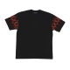 maglietta uomo racing flames tee BLACK/RED