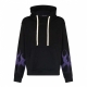 felpa leggera cappuccio uomo racing flames hoodie BLACK/PURPLE