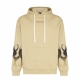 felpa leggera cappuccio uomo flames hoodie SAND/BLACK