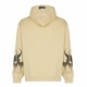 felpa leggera cappuccio uomo flames hoodie SAND/BLACK