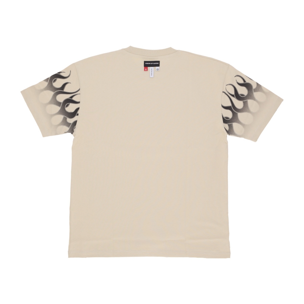 maglietta uomo flames tee SAND/BLACK