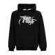 felpa leggera cappuccio uomo rock mather hoodie BLACK