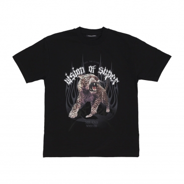 maglietta uomo rock tiger print tee BLACK