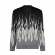 maglione uomo jacquard flames jumper BLACK/GREY