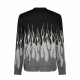 maglione uomo jacquard flames jumper BLACK/GREY