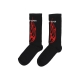 calza media uomo logo flames socks BLACK/RED/WHITE