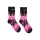 calza media uomo logo flames socks BLACK/PINK/WHITE