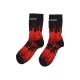 calza media uomo logo flames socks BLACK/RED/WHITE