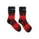 calza media uomo logo flames socks BLACK/RED/WHITE