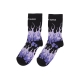 calza media uomo logo flames socks BLACK/PURPLE/WHITE