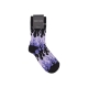 calza media uomo logo flames socks BLACK/PURPLE/WHITE