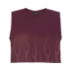 maglietta donna corrosive flames tee GRAPE