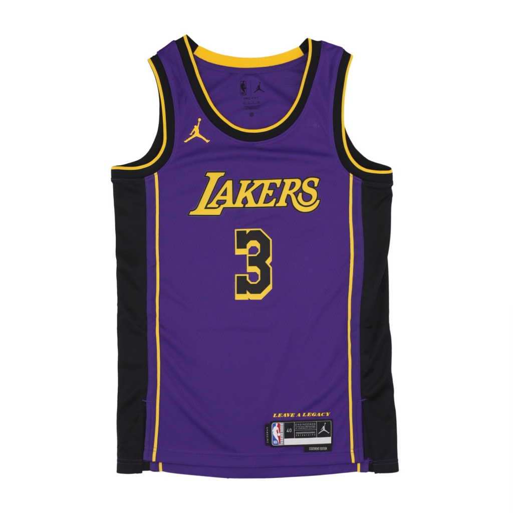 canotta basket uomo nba statement 22 dri-fit swingman jersey no 3 anthony davis loslak FIELD PURPLE