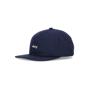 cappellino visiera piatta uomo lowercase 5 panel snapback MILD NAVY