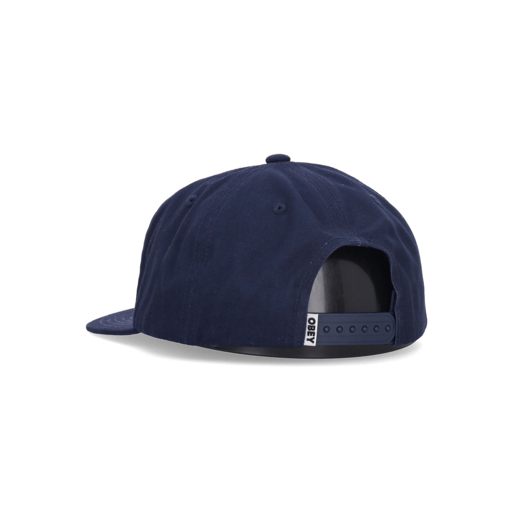 cappellino visiera piatta uomo lowercase 5 panel snapback MILD NAVY