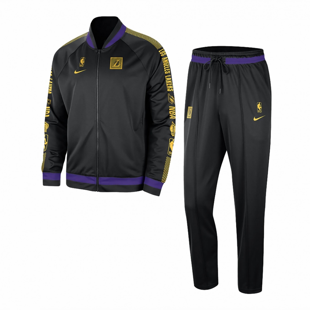 completo tuta uomo nba courtside starting five dri fit tracksuit loslak BLACK/FIELD PURPLE