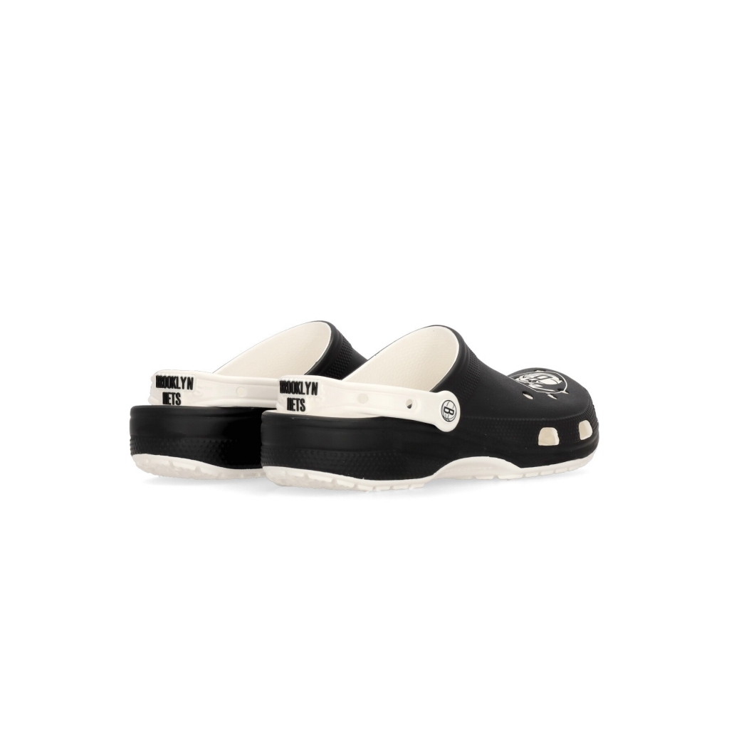 mule uomo nba brooklyn nets classic clog WHITE/BLACK