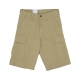 pantalone corto uomo regular cargo short AGATE RINSED