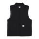 smanicato uomo canvas vest BLACK