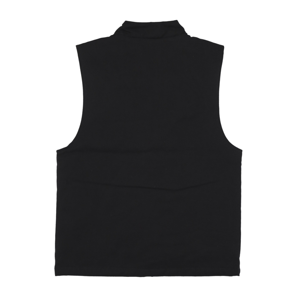 smanicato uomo canvas vest BLACK