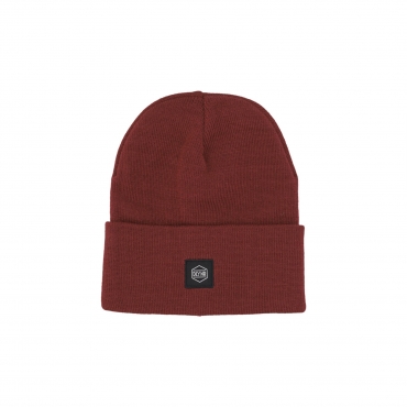 cappello uomo classic logo label beanie BORDEAUX