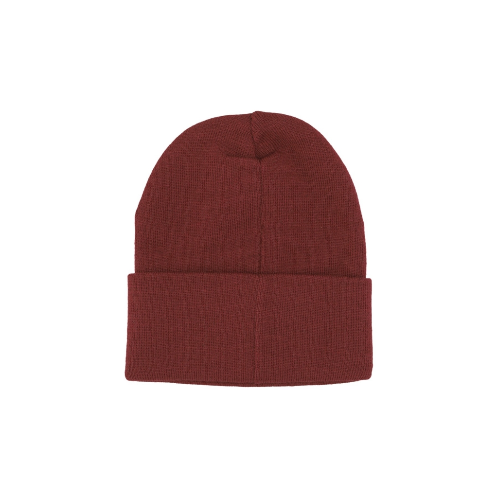 cappello uomo classic logo label beanie BORDEAUX