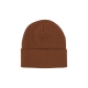 cappello uomo classic logo label beanie BROWN